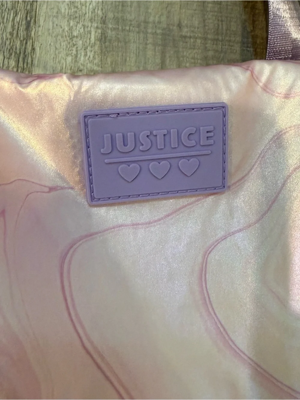Justice duffle bag